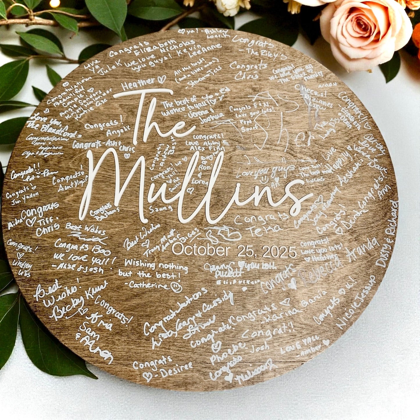 Guest Book Alternative - Custom Wedding Guest Book Decor - Layered Wood Wedding Sign - New Home gift - Embellish My Heart