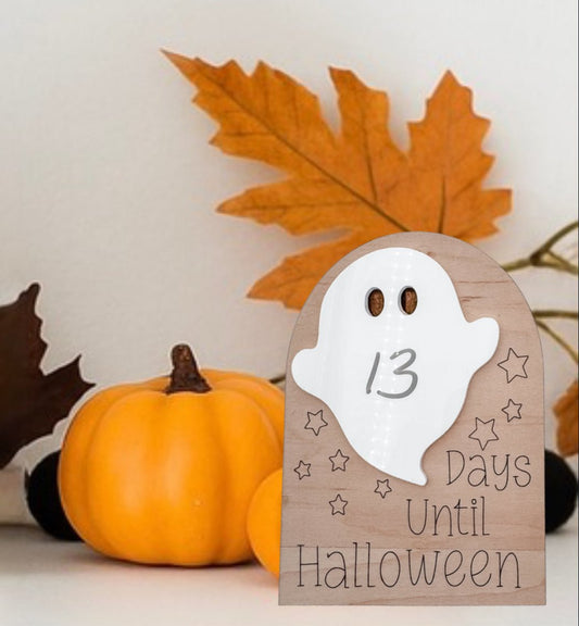 Halloween Countdown Sign Dry Erase Board | Trick or Treat Calendar | Kids Halloween Decoration | Spooky Season Countdown - Embellish My Heart