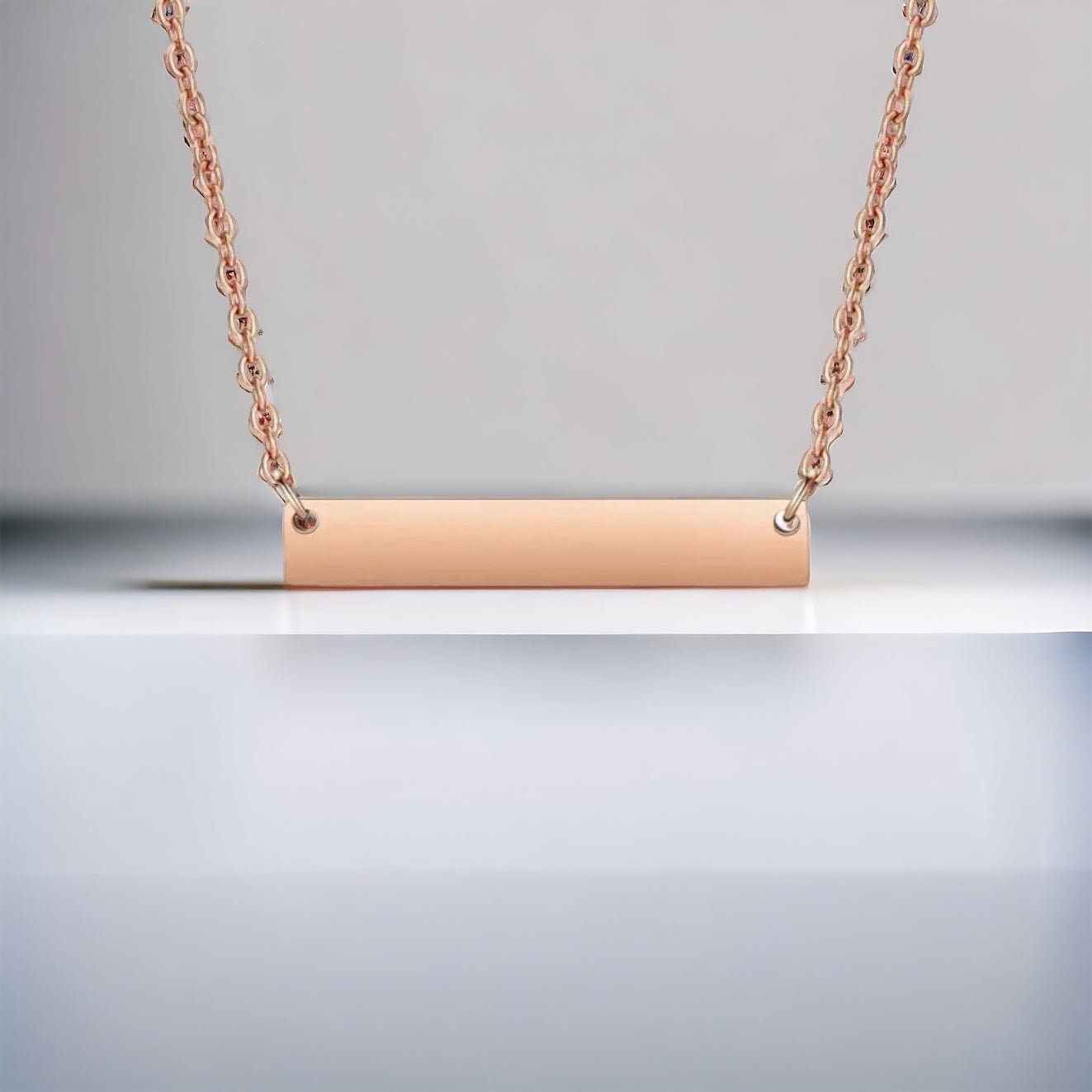 Horizontal Bar Stainless Steel Necklace - Embellish My Heart
