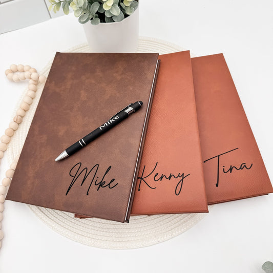 Journal 7x10 personalized - Customized Journal - Personalized Notebook Gift for her for him - Embellish My Heart