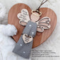 Keepsake Angel Ornament w/ Fabric Space/Angel Memorial Ornament - Embellish My Heart