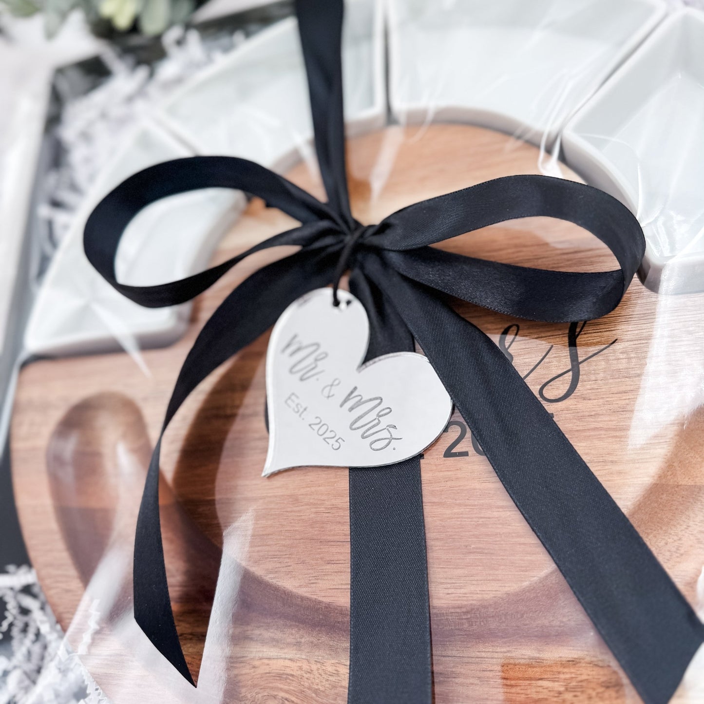 Personalized Charcuterie Cutting Board with Knives & Ramekins – Wedding Gift, Housewarming Gift, Closing Gift - Embellish My Heart