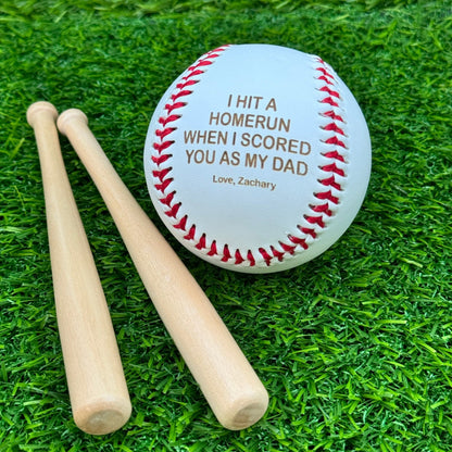 Personalized Fathers Day Baseball Gifts - Custom Engraved Presents for Dad - Embellish My Heart