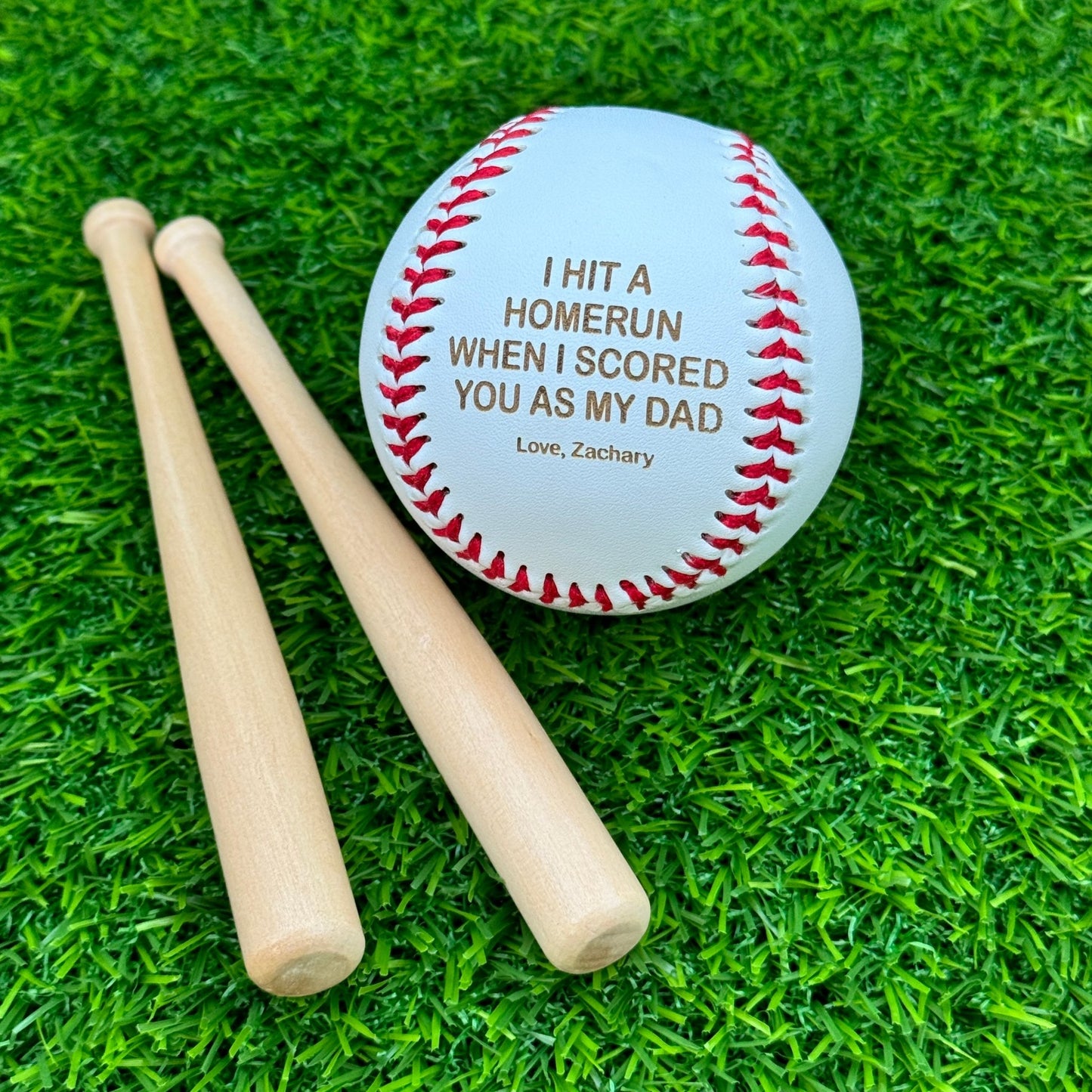 Personalized Fathers Day Baseball Gifts - Custom Engraved Presents for Dad - Embellish My Heart