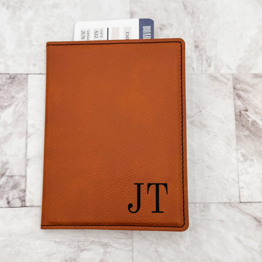 Personalized Passport Holder | Custom Travel Wallet with Initials | Travel Gift for Couples, Honeymoon, Client Gifts & Travel Agents - Embellish My Heart