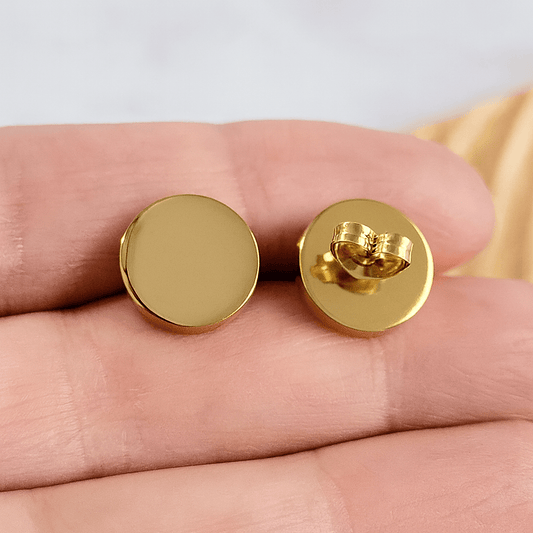 Personalized Stainless Steel Stud Earrings – Hypoallergenic & Tarnish - Resistant - Embellish My Heart