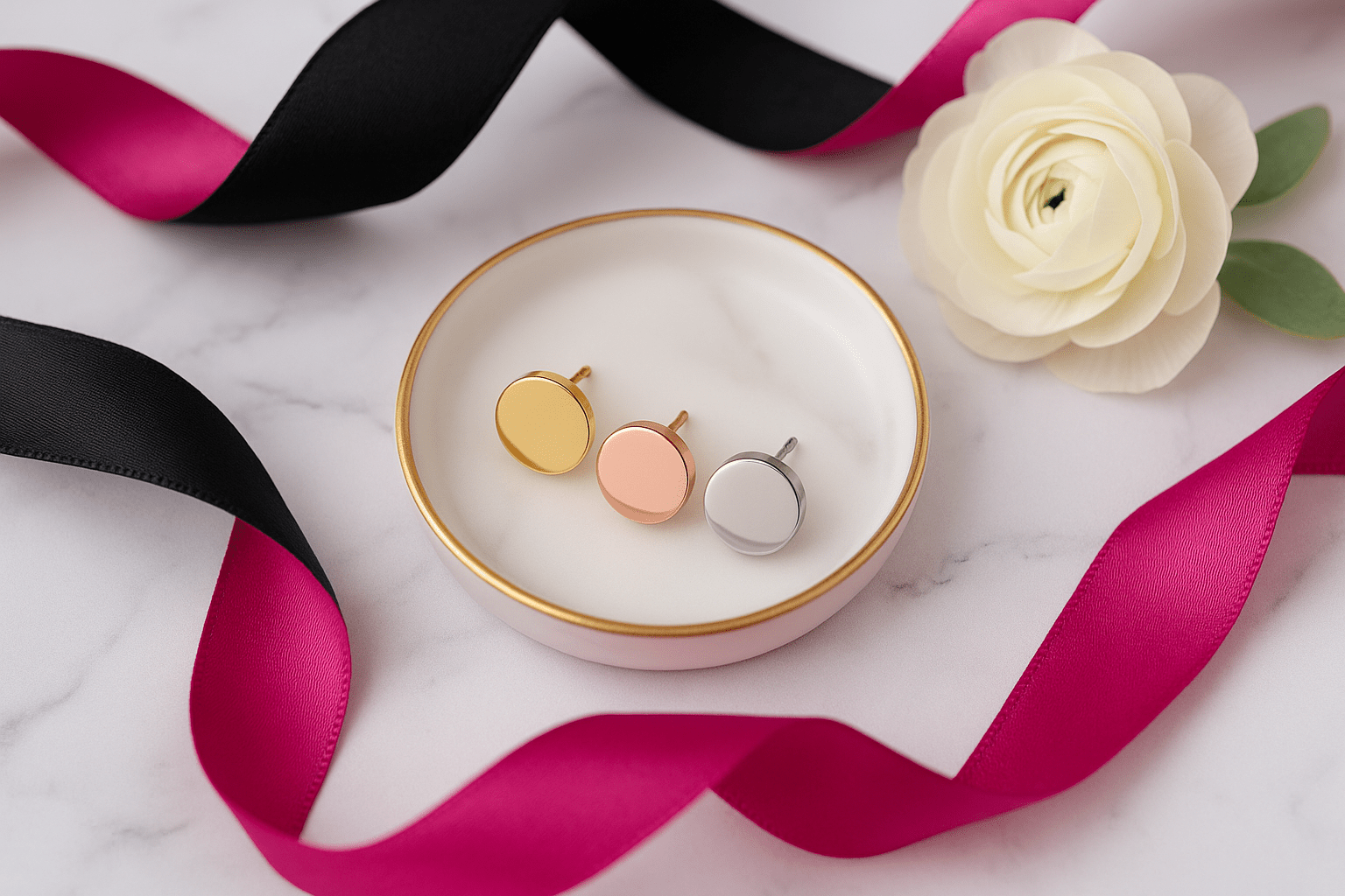 Personalized Stainless Steel Stud Earrings – Hypoallergenic & Tarnish - Resistant - Embellish My Heart