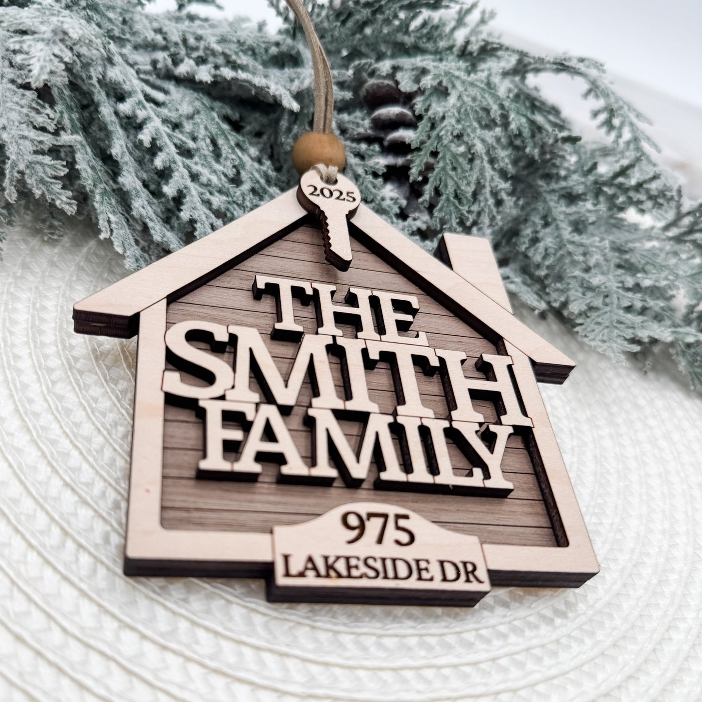 Wholesale Personalized House Ornaments | Custom Family Name + Address + Year | Realtor Closing Gift Ready - Embellish My Heart