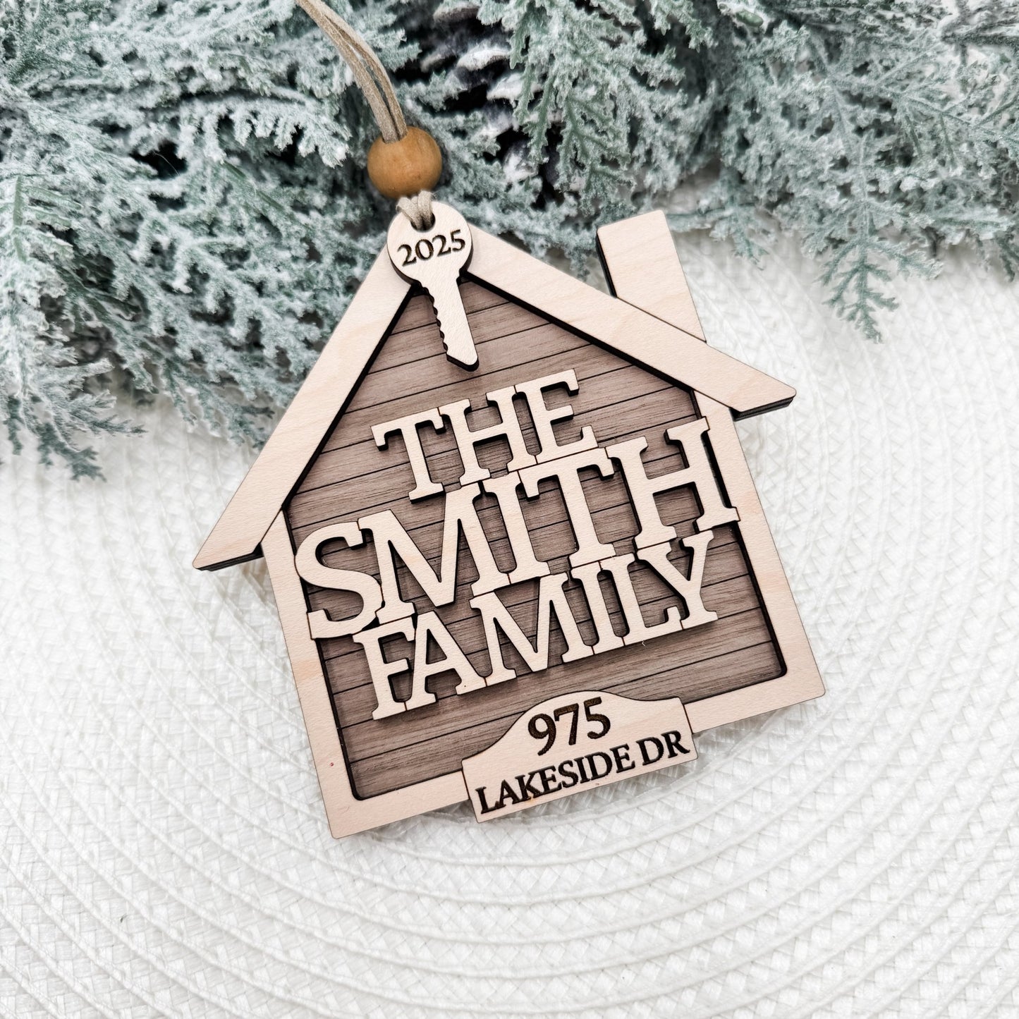 Wholesale Personalized House Ornaments | Custom Family Name + Address + Year | Realtor Closing Gift Ready - Embellish My Heart