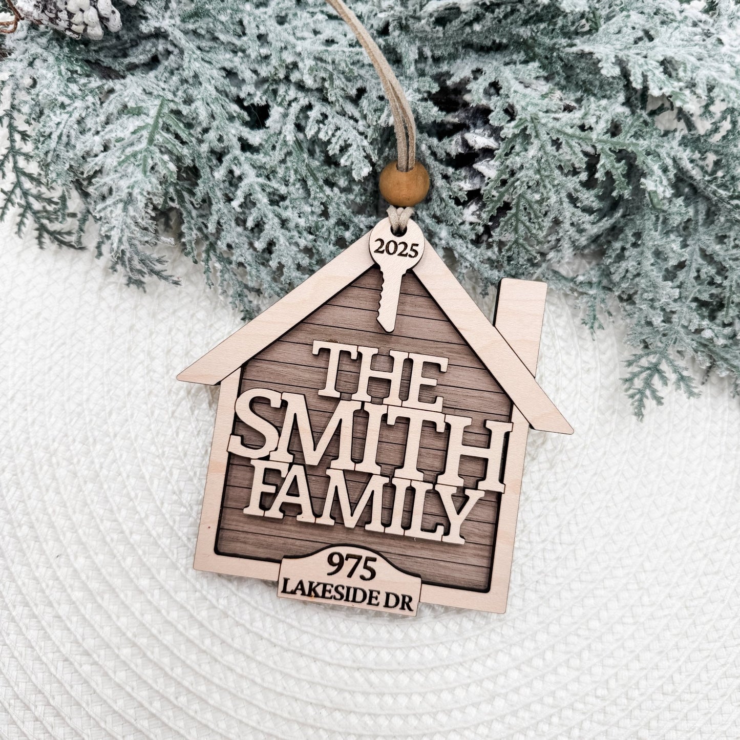 Wholesale Personalized House Ornaments | Custom Family Name + Address + Year | Realtor Closing Gift Ready - Embellish My Heart