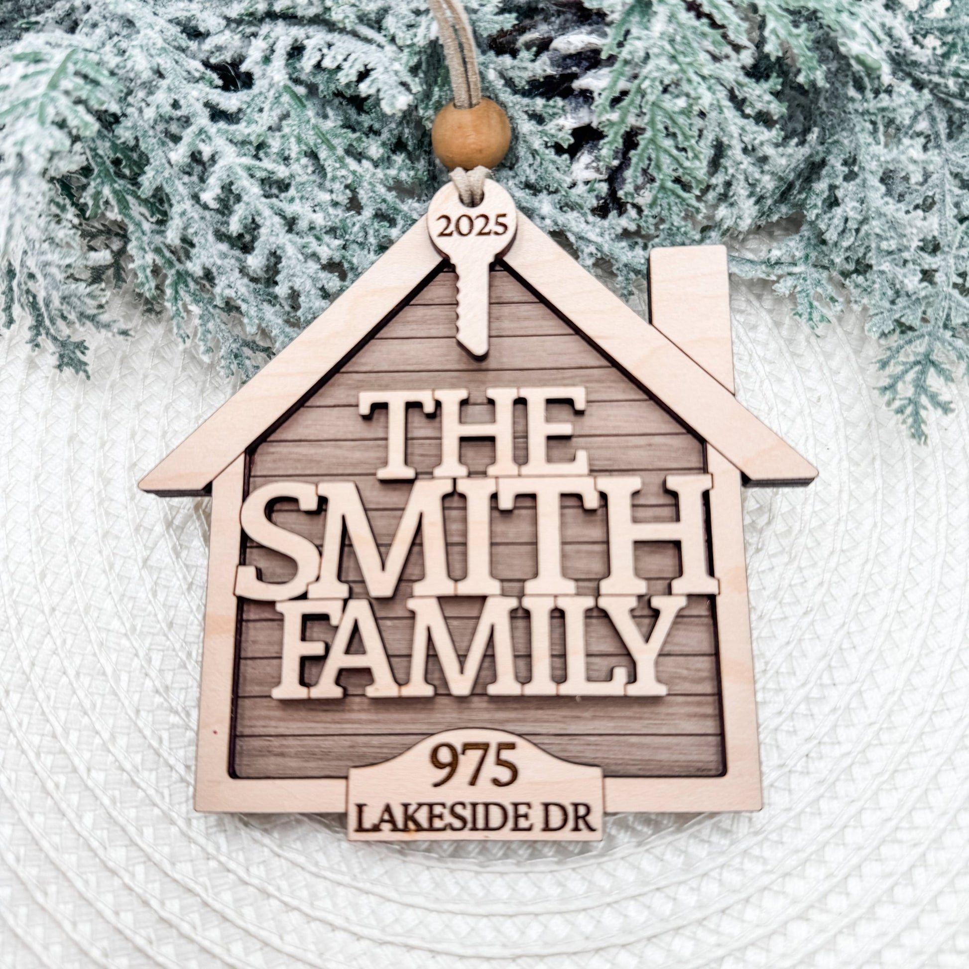 Wholesale Personalized House Ornaments | Custom Family Name + Address + Year | Realtor Closing Gift Ready - Embellish My Heart