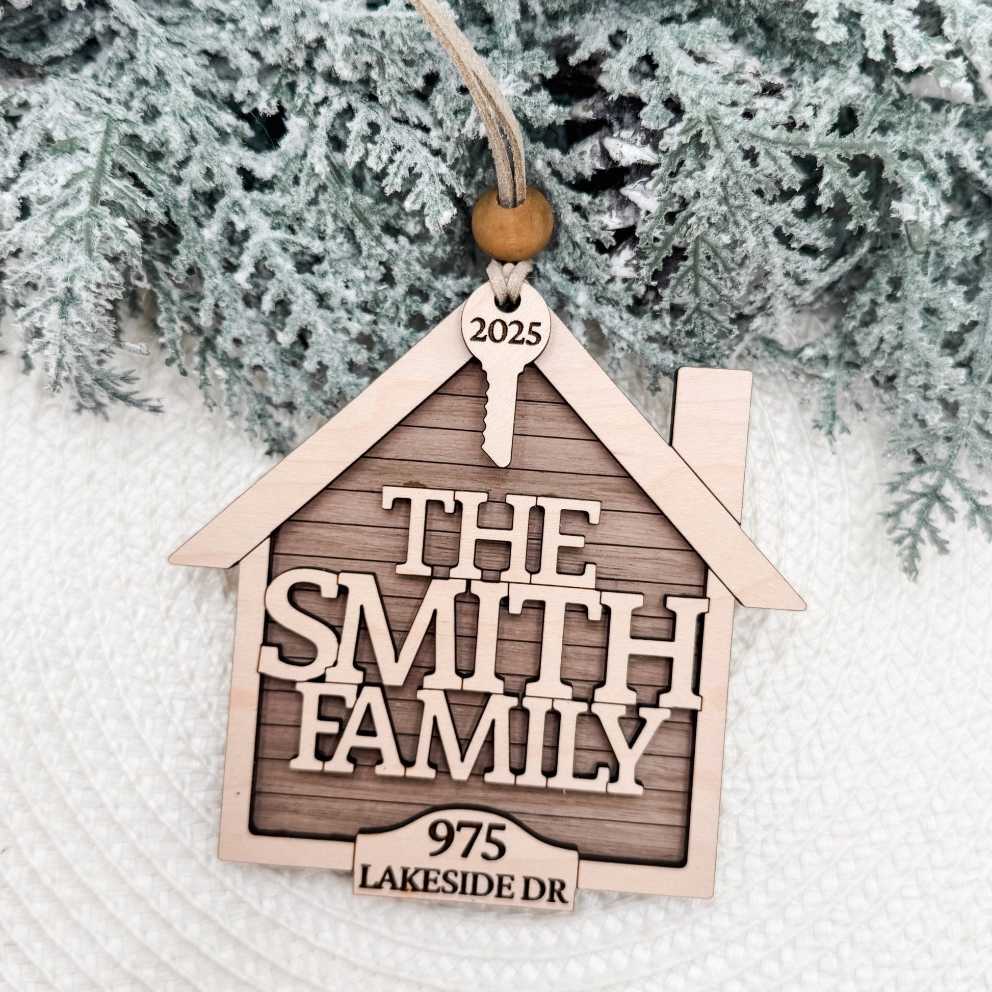 Wholesale Personalized House Ornaments | Custom Family Name + Address + Year | Realtor Closing Gift Ready - Embellish My Heart