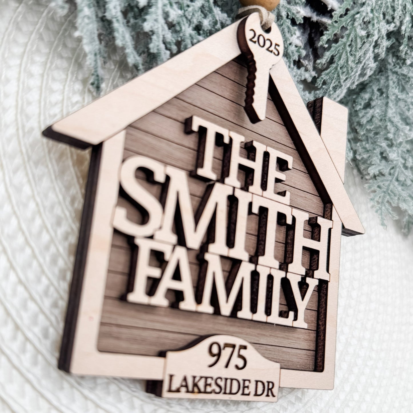 Wholesale Personalized House Ornaments | Custom Family Name + Address + Year | Realtor Closing Gift Ready - Embellish My Heart