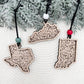 Wholesale Personalized State Ornaments | Double Layered Wood | Custom Bead Color Options - Embellish My Heart
