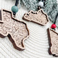 Wholesale Personalized State Ornaments | Double Layered Wood | Custom Bead Color Options - Embellish My Heart