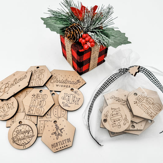 Wooden Christmas Gift Tags – Set of 10 - Embellish My Heart