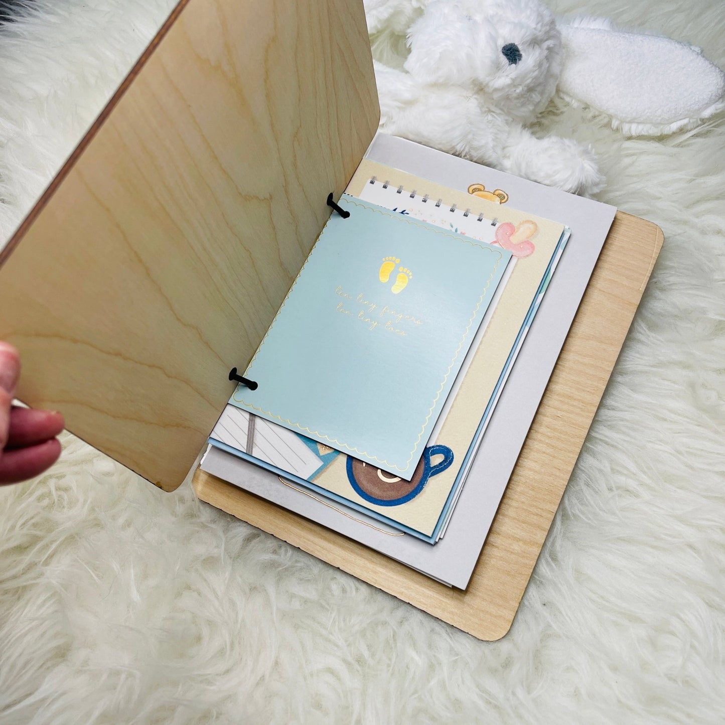 Baby Shower Card Keeper, Baby Card Holder, Baby Card Keepsake, Bay Shower Card Booklet, Card Organizer, Cards of Christmas Pa - Embellish My Heart