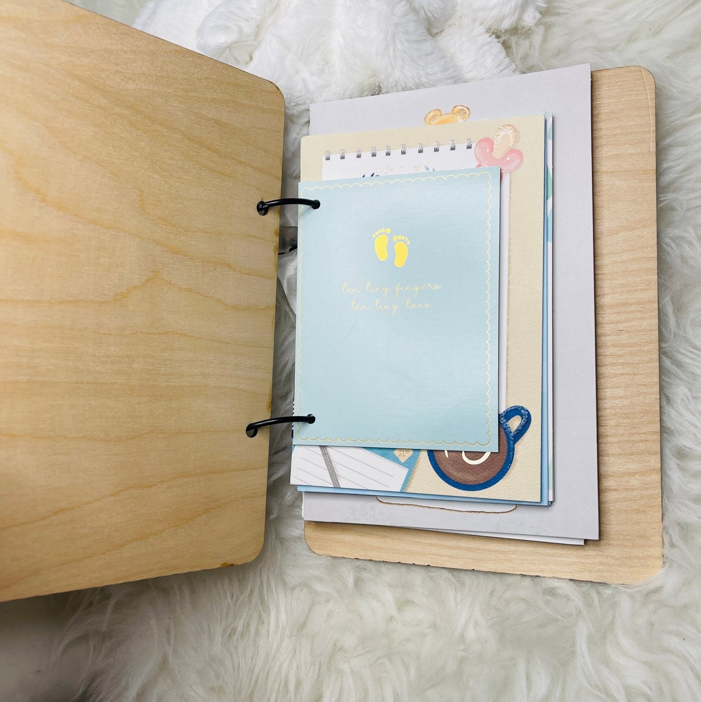 Baby Shower Card Keeper, Baby Card Holder, Baby Card Keepsake, Bay Shower Card Booklet, Card Organizer, Cards of Christmas Pa - Embellish My Heart