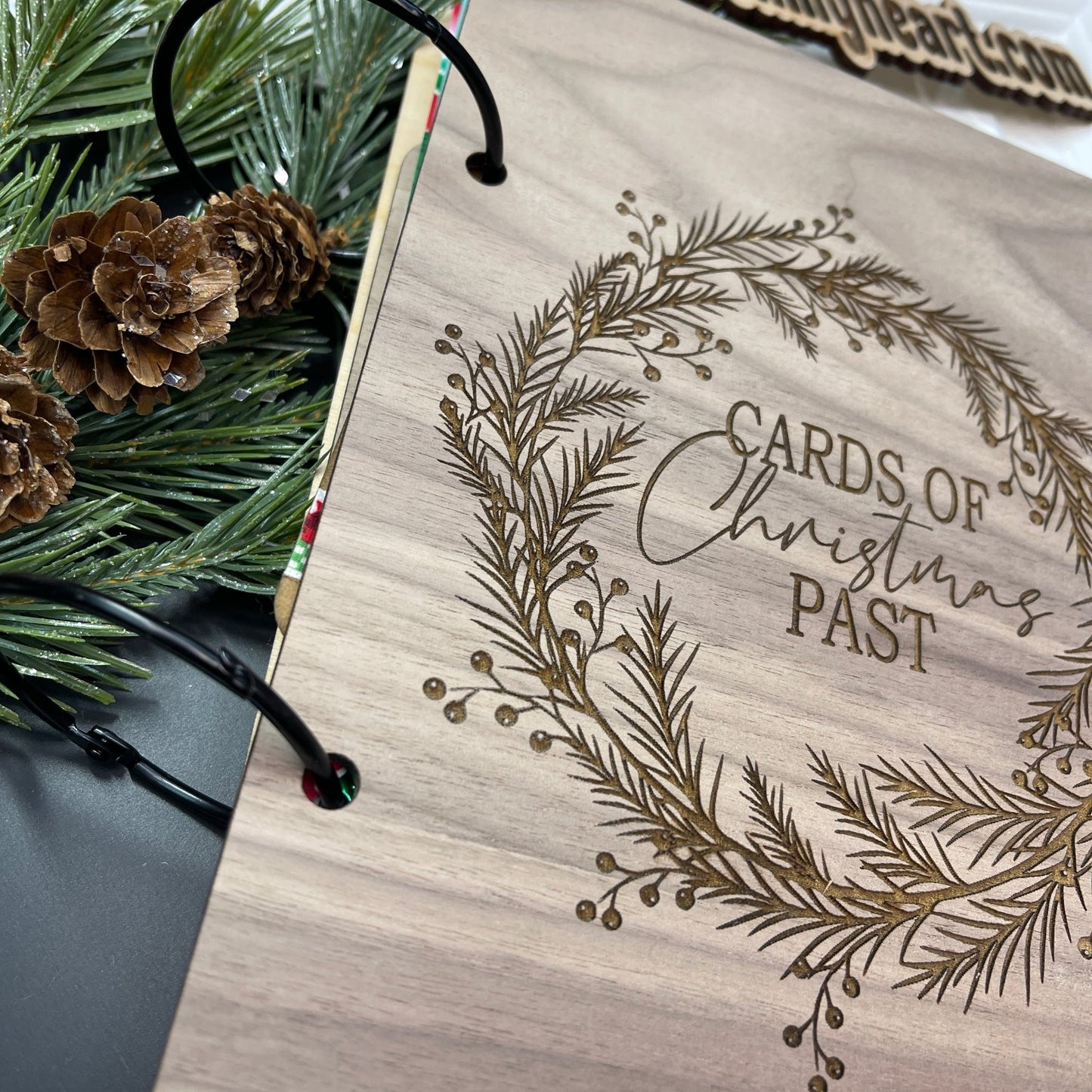 Christmas Card Keeper, Christmas Card Holder, Christmas Card Keepsake, Christmas Card Booklet, Card Organizer, Cards of Christmas Pa - Embellish My Heart