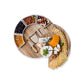 Circular serving board with ramekins and utensils - Embellish My Heart