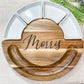 Circular serving board with ramekins and utensils, Closing Gift, Wedding Gift - Embellish My Heart