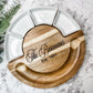 Circular serving board with ramekins and utensils, Closing Gift, Wedding Gift - Embellish My Heart