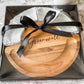 Circular serving board with ramekins and utensils, Closing Gift, Wedding Gift - Embellish My Heart