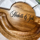 Circular serving board with ramekins and utensils, Closing Gift, Wedding Gift - Embellish My Heart