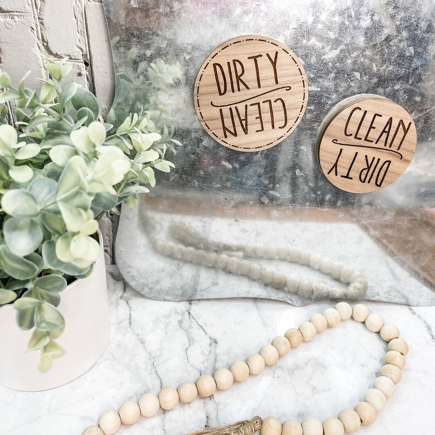 Clean Dirty Dishwasher Magnet - Embellish My Heart