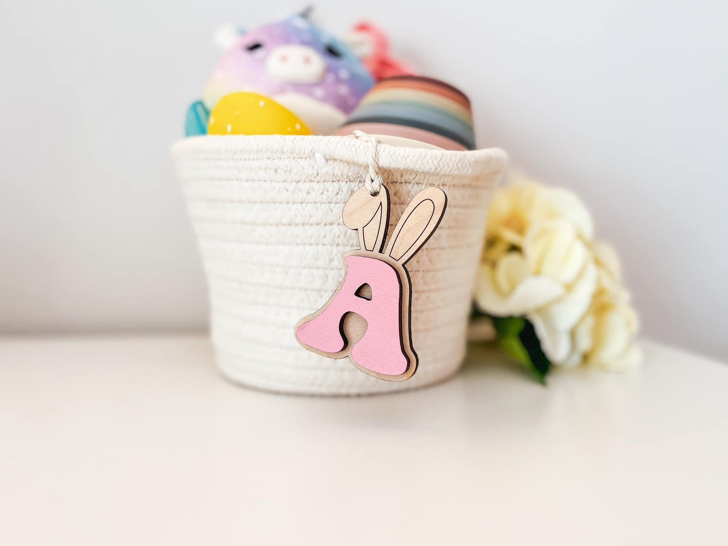 Easter Basket Tags, Name Tag, Easter, Kids, Easter, Basket Tags, Carrot, Rabbit Ears, Basket Charm - Embellish My Heart