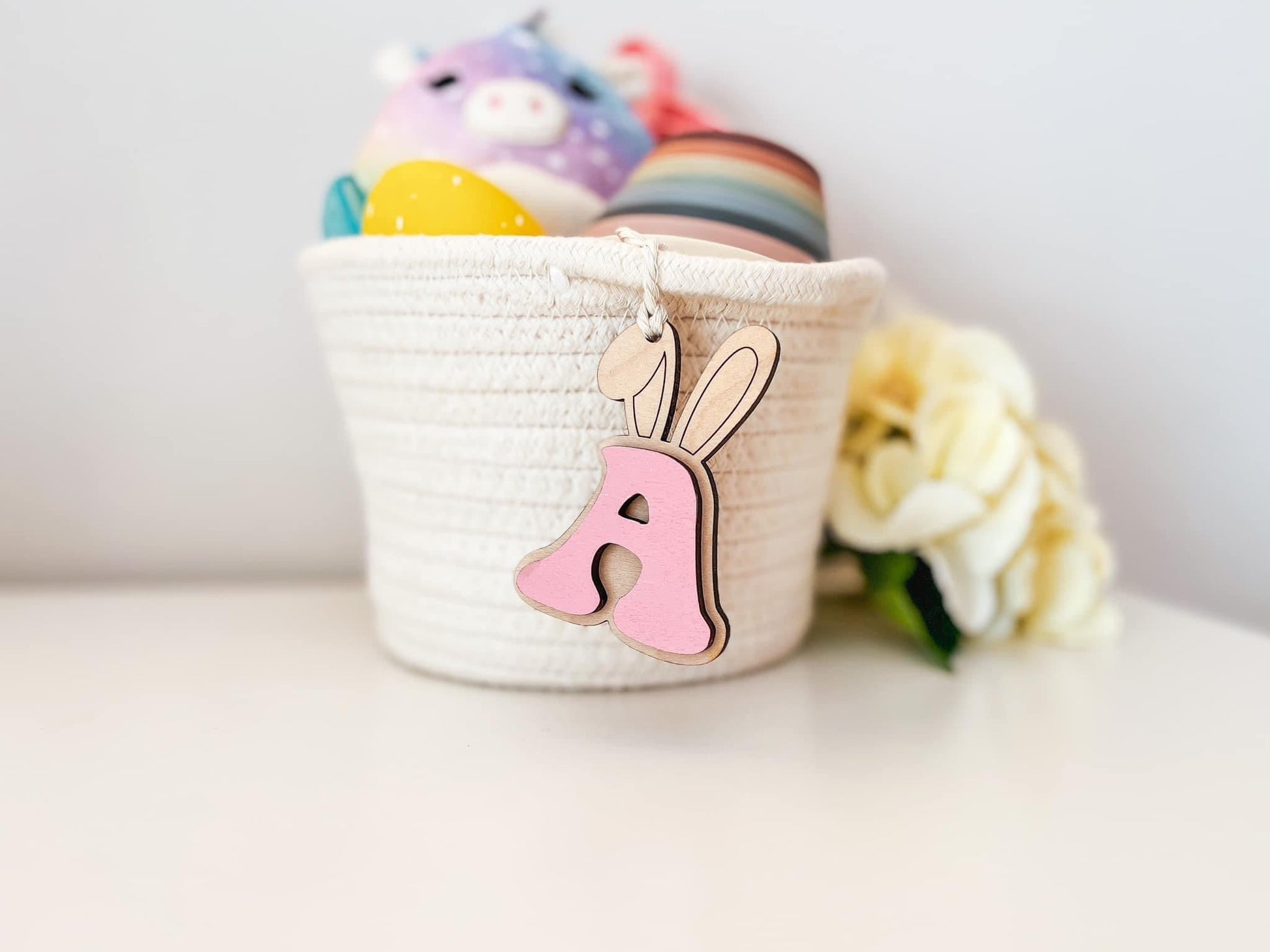 Easter Basket Tags, Name Tag, Easter, Kids, Easter, Basket Tags, Carrot, Rabbit Ears, Basket Charm - Embellish My Heart