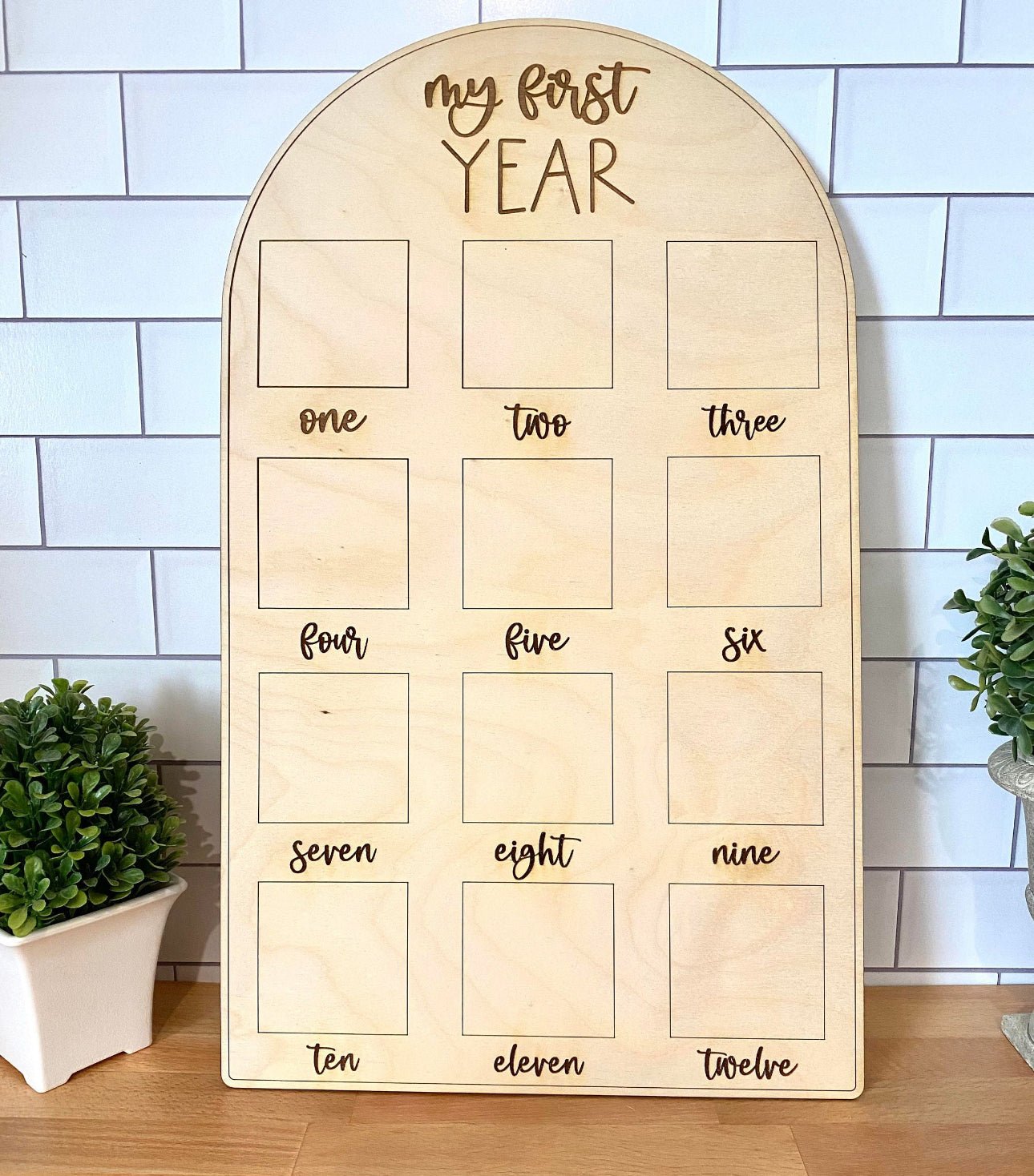 First Year Birthday Photo Board - Embellish My Heart