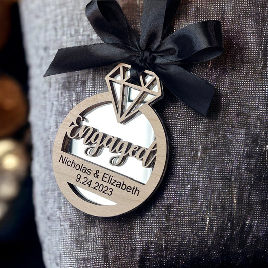 Married, Engaged Christmas Ornament Keepsake - Embellish My Heart