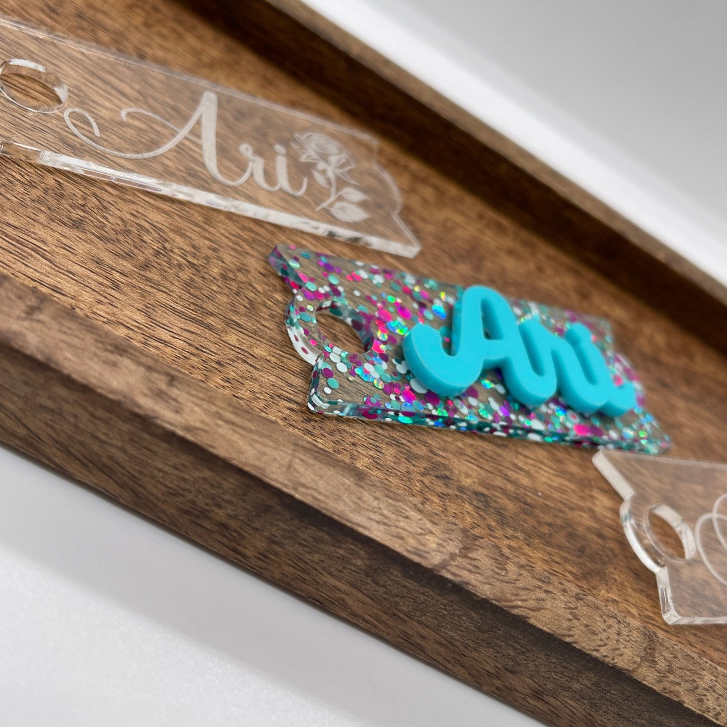 Mirror Tumbler Topper, Personalized Tumbler Name Plate, STAN - Embellish My Heart