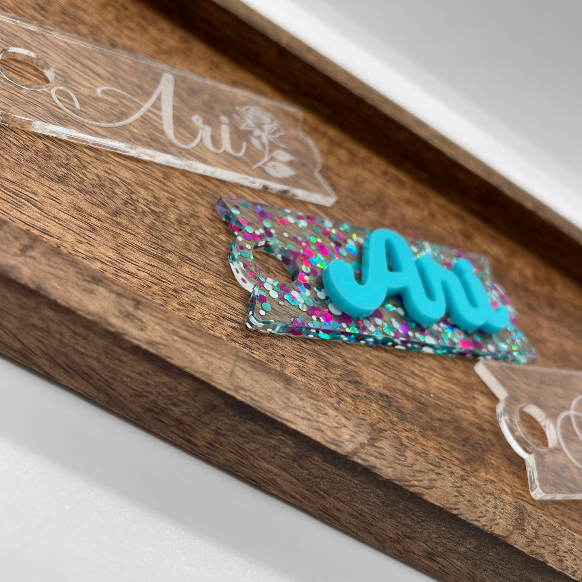 Mirror Tumbler Topper, Personalized Tumbler Name Plate, STAN - Embellish My Heart