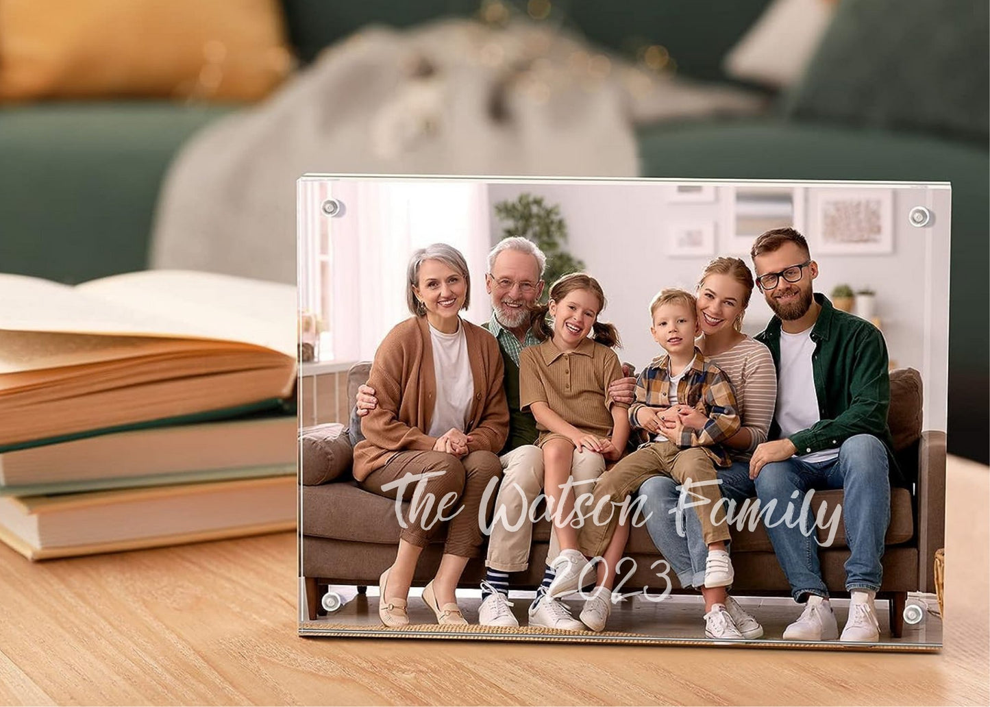 Personalized Acrylic Picture Frame 5x7 - Embellish My Heart