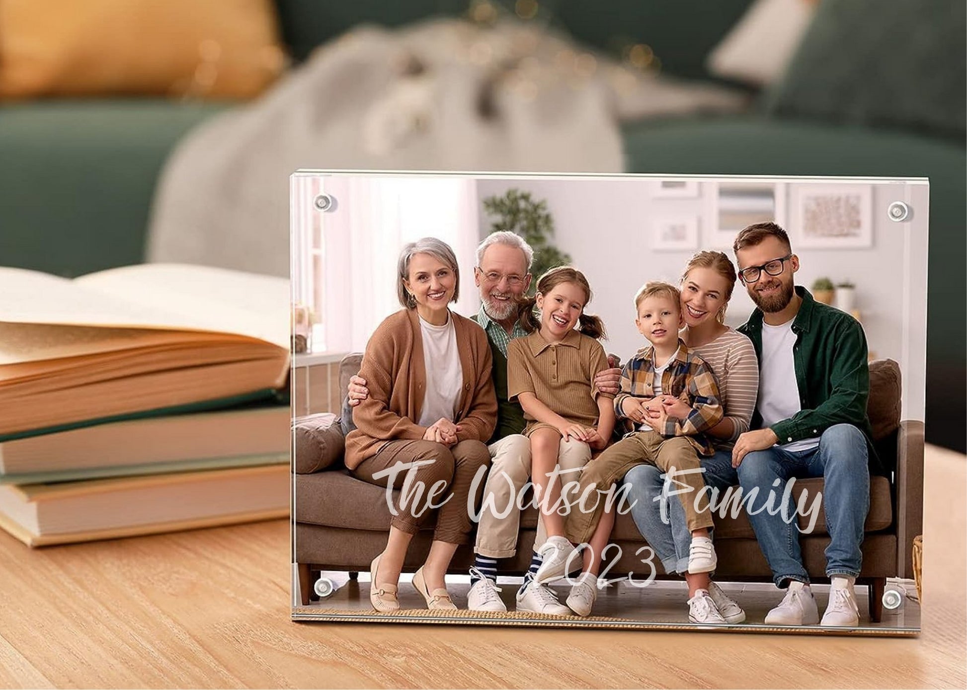 Personalized Acrylic Picture Frame 5x7 - Embellish My Heart