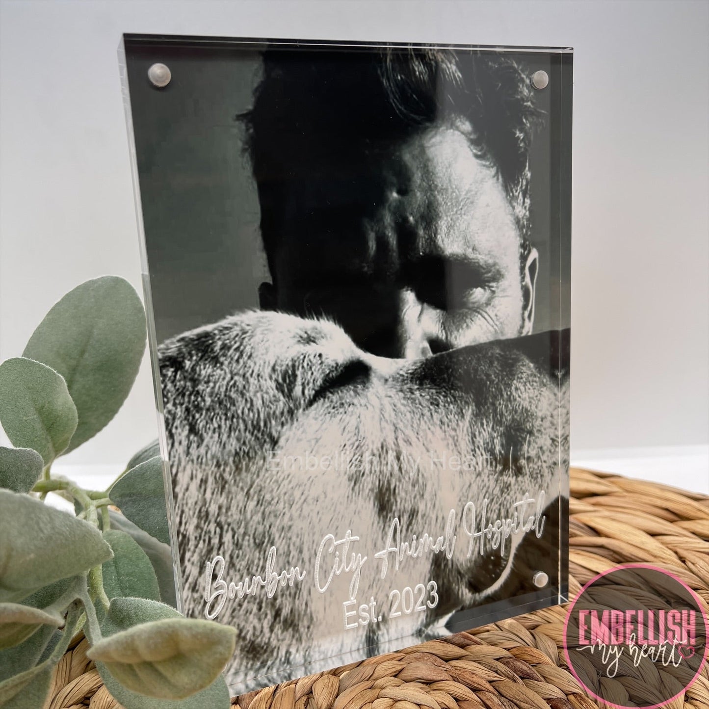 Personalized Acrylic Picture Frame 5x7 - Embellish My Heart