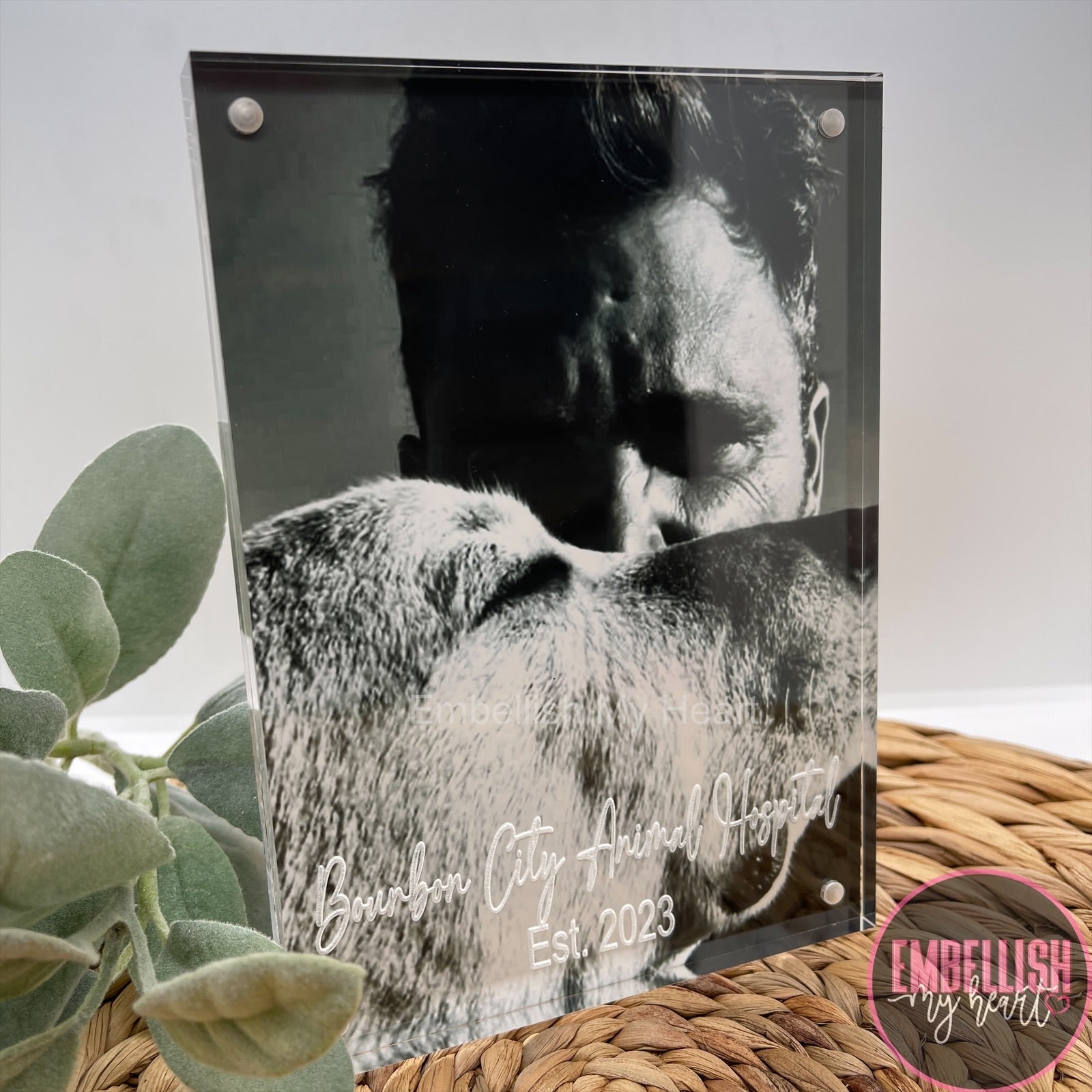 Personalized Acrylic Picture Frame 5x7 - Embellish My Heart