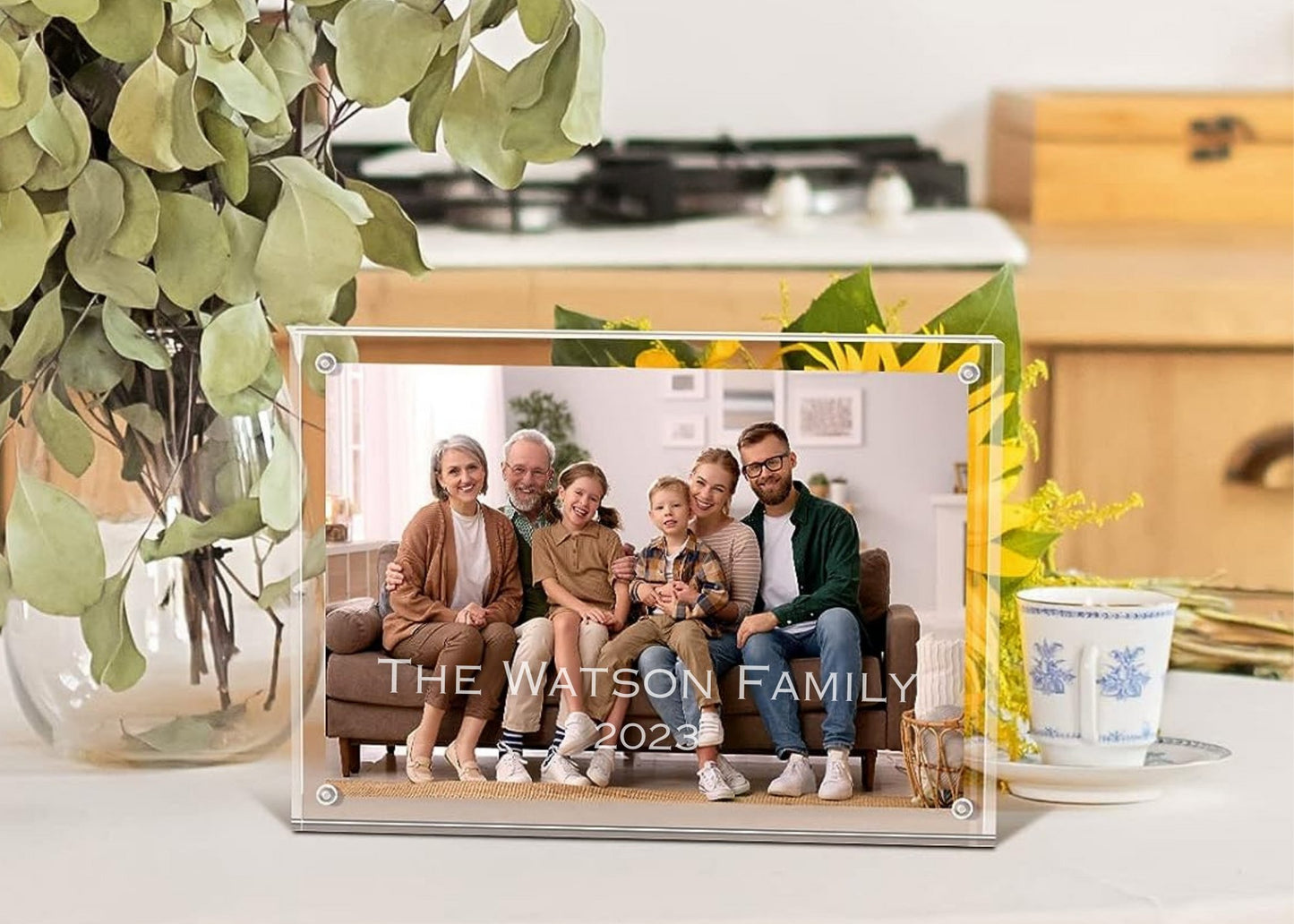 Personalized Acrylic Picture Frame 5x7 - Embellish My Heart