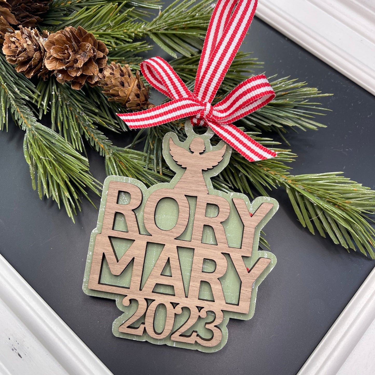 Personalized Family Tree Ornament, Name Tree, Christmas Gift For Family Members - Embellish My Heart