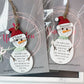 Snowman Height Ornament, Child’s Growth Ornament - Embellish My Heart